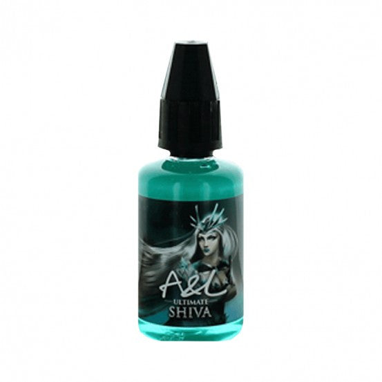 Arôme concentré 30 ml Shiva DIY - A&L. Arôme concentré 30 ml Shiva DIY flacon turquoise avec bouchon noir