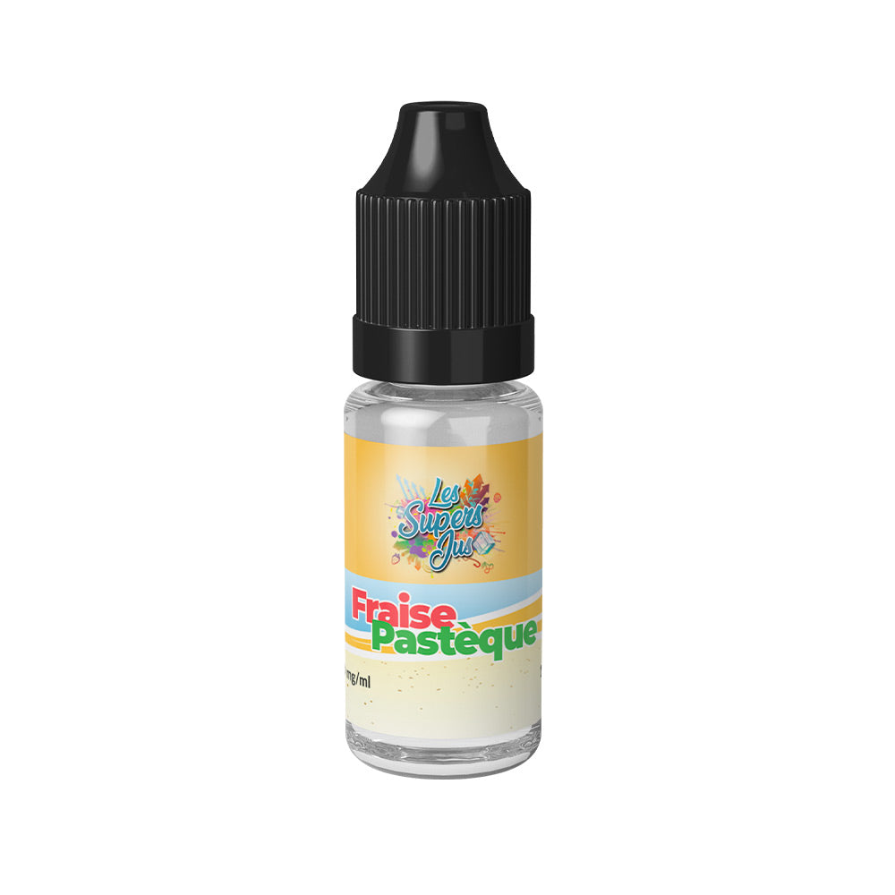 Pack 5 E-liquides Fraise Pastèque Sel de Nicotine 10 ml - Les Supers Jus
