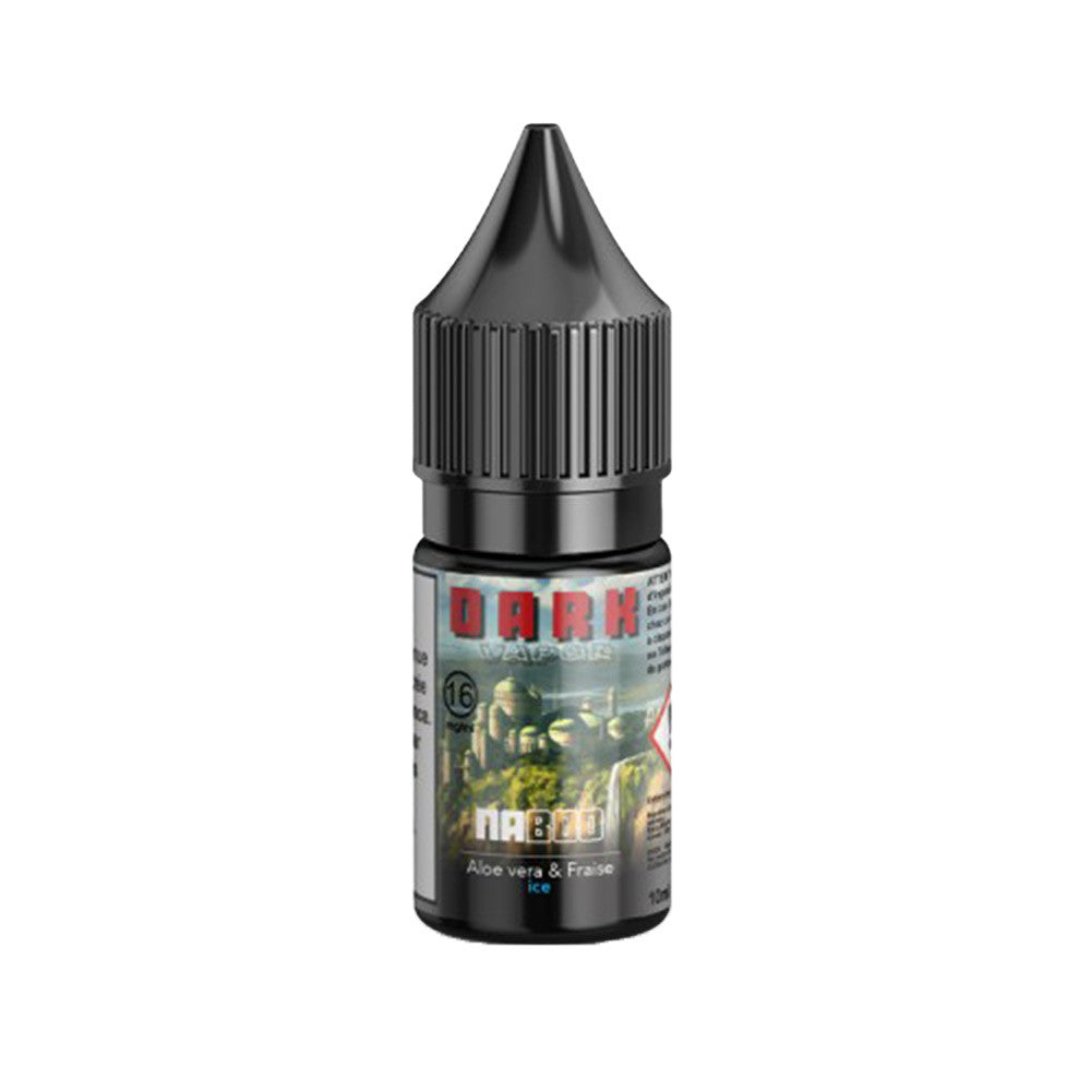 E-liquide Naboo 10 ml - Dark Vapor. E-liquide Naboo flacon noir avec étiquette colorée illustrant un paysage