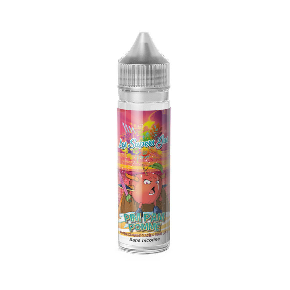 E-liquide Pim Pam Pomme 50ml - Les Supers Jus - HappeSmoke E-liquide Pim Pam Pomme 50ml - Les Supers Jus - HappeSmoke