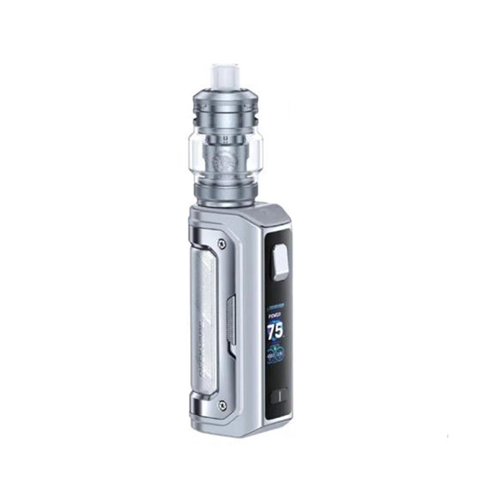 Kit Mini 5 3200mAh - GeekVape. Kit Mini 5 3200mAh gris métallique avec écran digital et embout buccal transparent