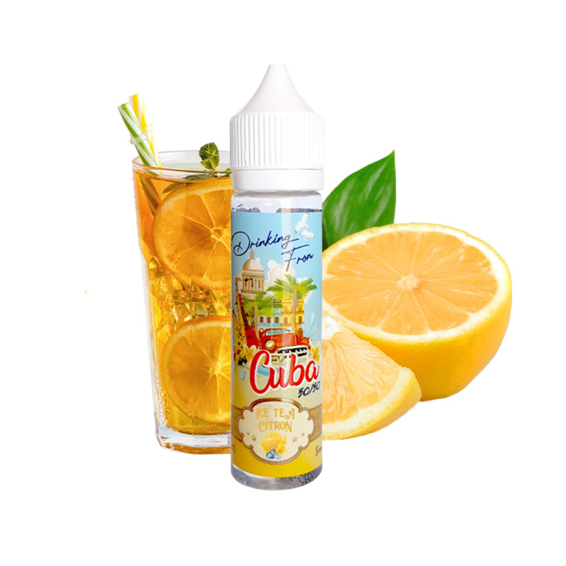 E-liquide Ice Tea Citron 50ml - Drinking from Cuba