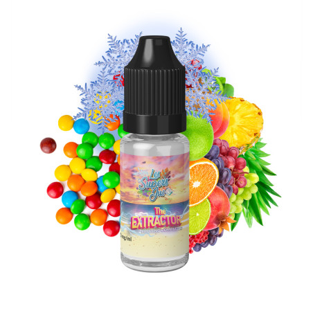 10ML LES SUPERS JUS -EXTRACTOR 50/50 (skittles fraicheur)