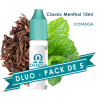PACK DLUO x5 E-liquides Classic Menthol 10ml - Omega