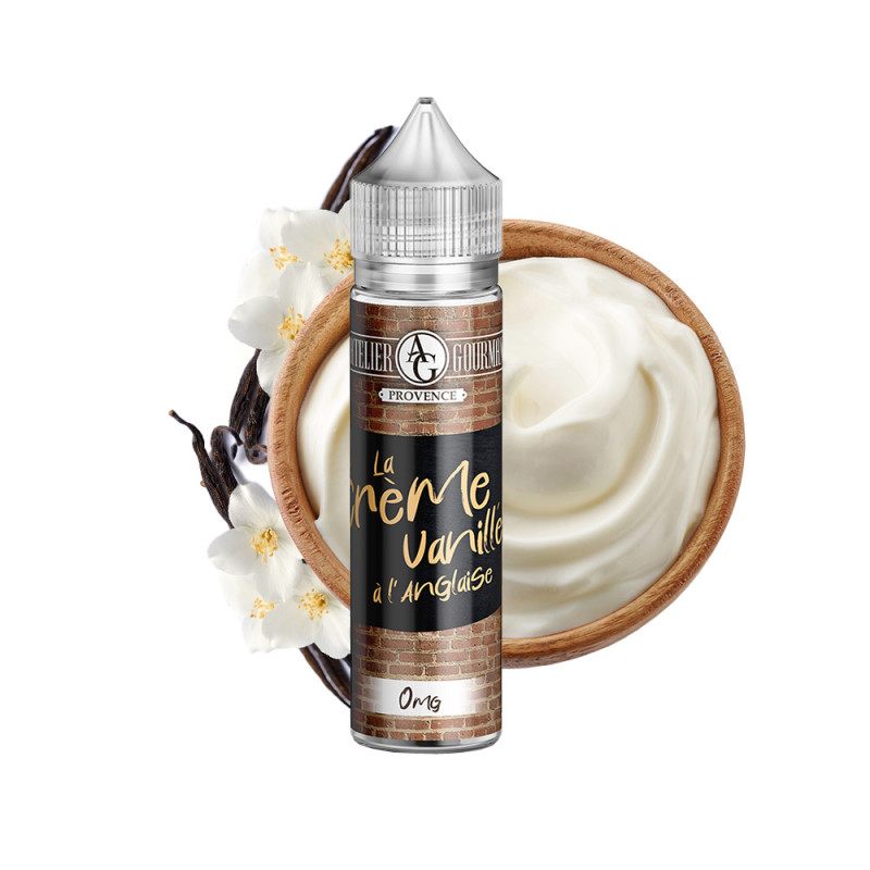 E-liquide La Crème Vanillée à l'Anglaise 50ml - L'Atelier Gourmand