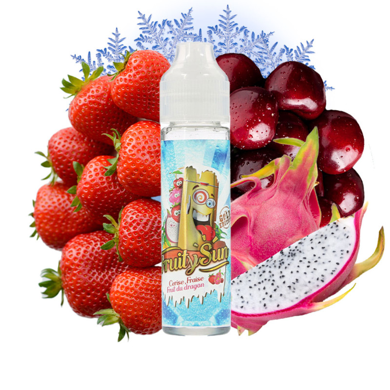 E-liquide Cerise Fraise Fruit du Dragon 50ml - Fruity Sun