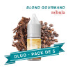 PACK DLUO x5 E-liquides Blond Gourmand 10ml - Nébula