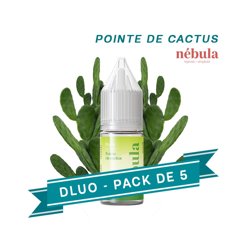 PACK DLUO x5 E-liquides Pointe de Cactus 10ml - Nébula