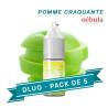 PACK DLUO x5 E-liquides Pomme Craquante 10ml - Nébula