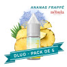 PACK DLUO X5 E-liquides Ananas Frappé 10ml - Nébula