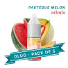 PACK DLUO x5 E-liquides Pastèque Melon 10ml - Nébula