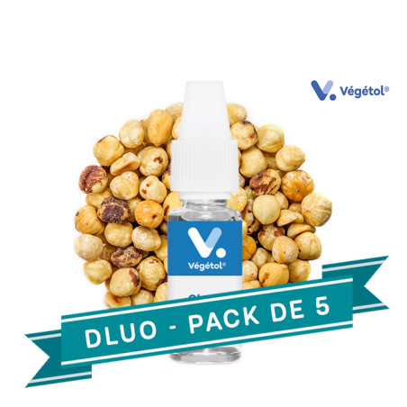 PACK DLUO X5 E-liquides Noisette 10ml - Végétol