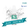 PACK DLUO X5 E-liquides Pure 10ml - Végétol