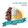 PACK DLUO x5  E-liquides Blond Western 10ml - Nebula