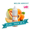 Pack DLUO X5 - Melon Abricot 10ml - LiquidArom