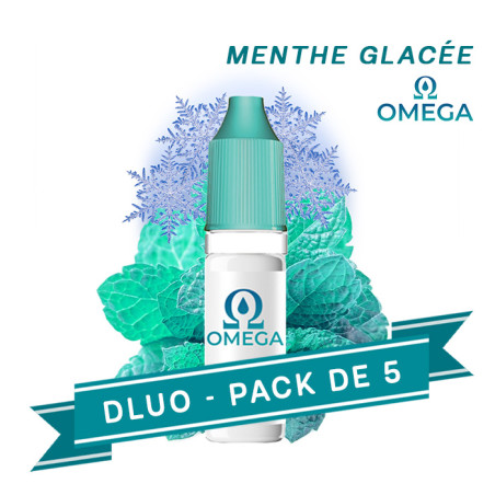PACK DLUO X5 E-Liquides MENTHE GLACEE OMEGA 10ml - ALFALIQUID