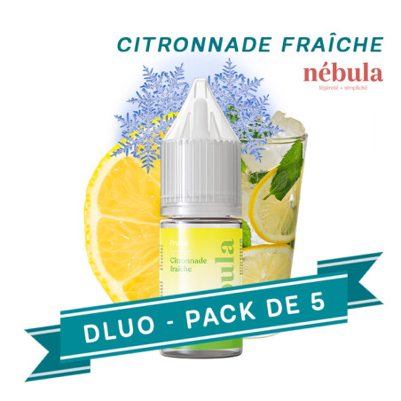 PACK DLUO x5 E-liquides Citronnade Fraîche 10ml - Nebula