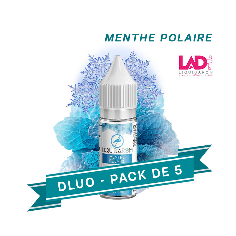 PACK DLUO x5 E-liquides Menthe Polaire 10ml - Liquidarom