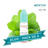 PACK DLUO x5 E-liquides Menthe 10ml - Alfaliquid
