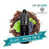 PACK DLUO x5 E-liquides US Blend 10ml - Flavor Hit
