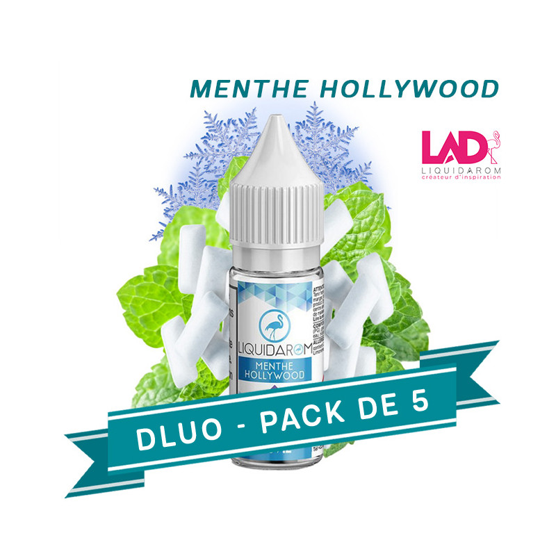 DLUO PACK x5 E-liquide Menthe Hollywood 10ml- Liquid'arom