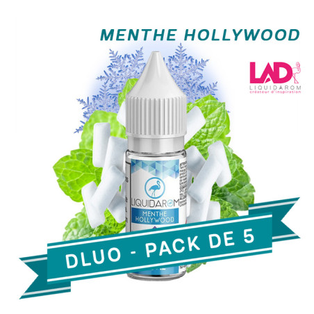 DLUO PACK x5 E-liquide Menthe Hollywood 10ml- Liquid'arom
