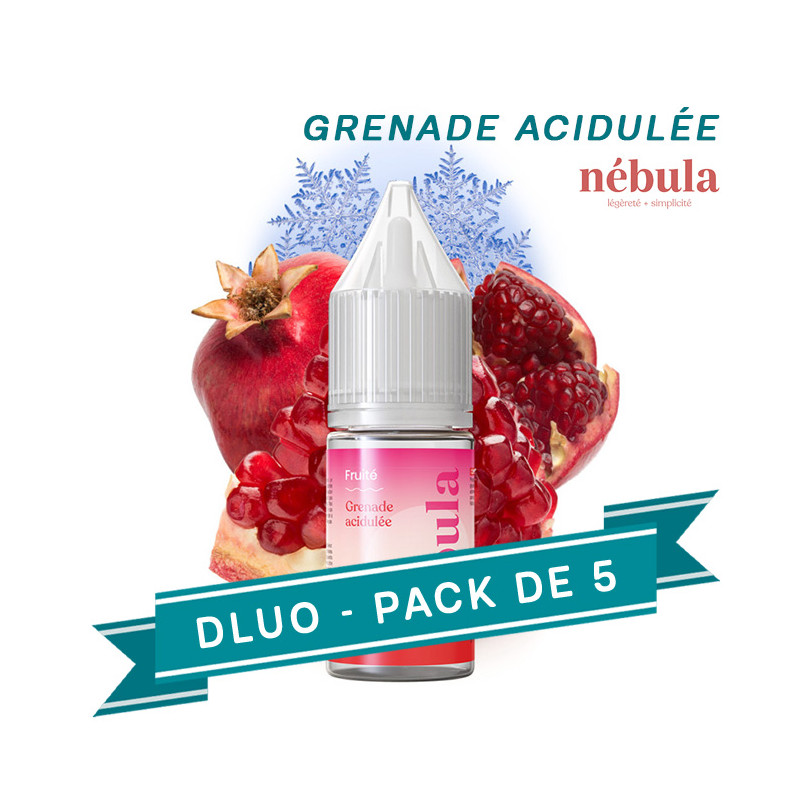 PACK DLUO x5 E-liquides Grenade Acidulée - Nébula