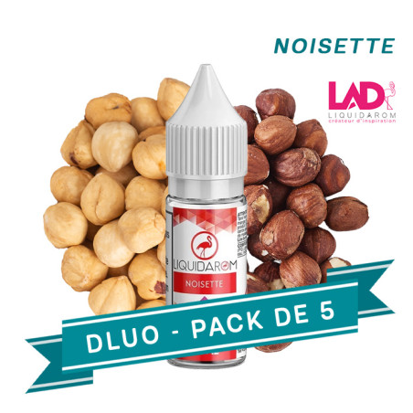 PACK DLUO x5 E-liquides Noisette 10ml - Liquid'arom