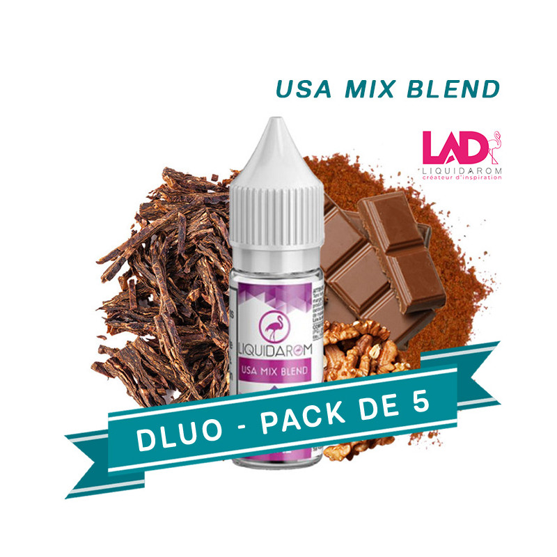 PACK DLUO x5 E-liquides USA MIX Blend 10ml - Liquid'arom