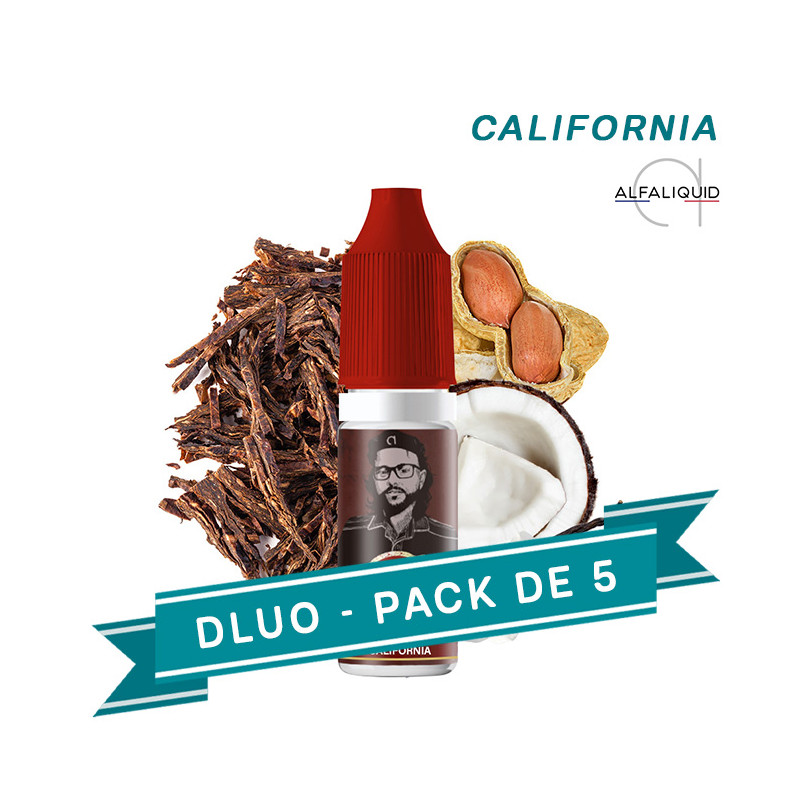 PACK DLUO x5 E-liquides California - Alfa Siempre
