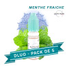 PACK DLUO x5 E-liquides Menthe Fraîche 10ml - Alfaliquid
