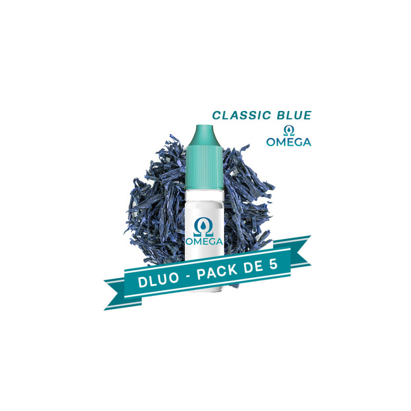 DLUO PACK X5  E-LIQUIDES CLASSIC BLUE   10ML - ALFA