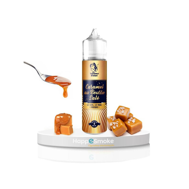 E-liquide Caramel Beurre Salé 50 ml - Le Vapoteur Breton