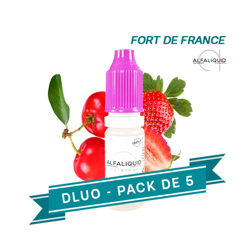 DLUO PACK X5  E-LIQUIDES FORT DE FRANCE   10ML - ALFA