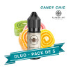 DLUO PACK X5  E-LIQUIDES CANDY CHIC   10ML - FLAVOR HIT