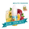 DLUO PACK X5  E-LIQUIDES MOJITO PASSION   10ML - DRINKING FOR CUBA