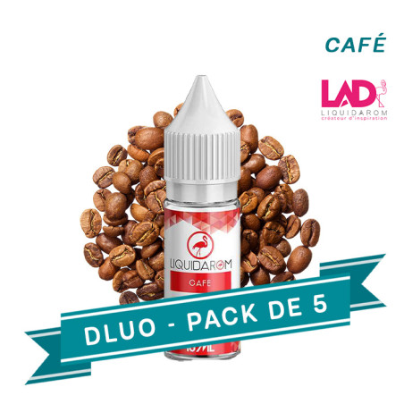 PACK DLUO x5 e-liquides café 10ml - Liquidarom