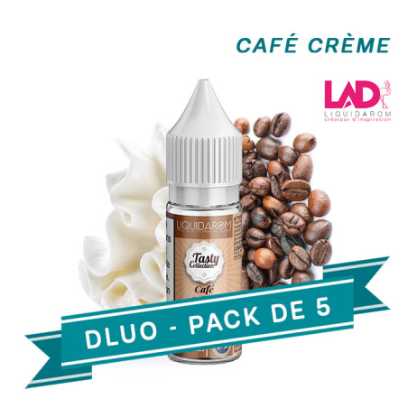 PACK DLUO x5 Eliquides Café crème 10ml - Liquidarom