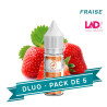 PACK DLUO x5 Eliquides fraise 10ml - Liquidarom