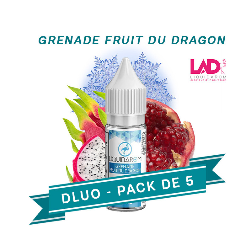 PACK DLUO x5 Eliquides Grenade Fruit du dragon 10ml - Liquidarom