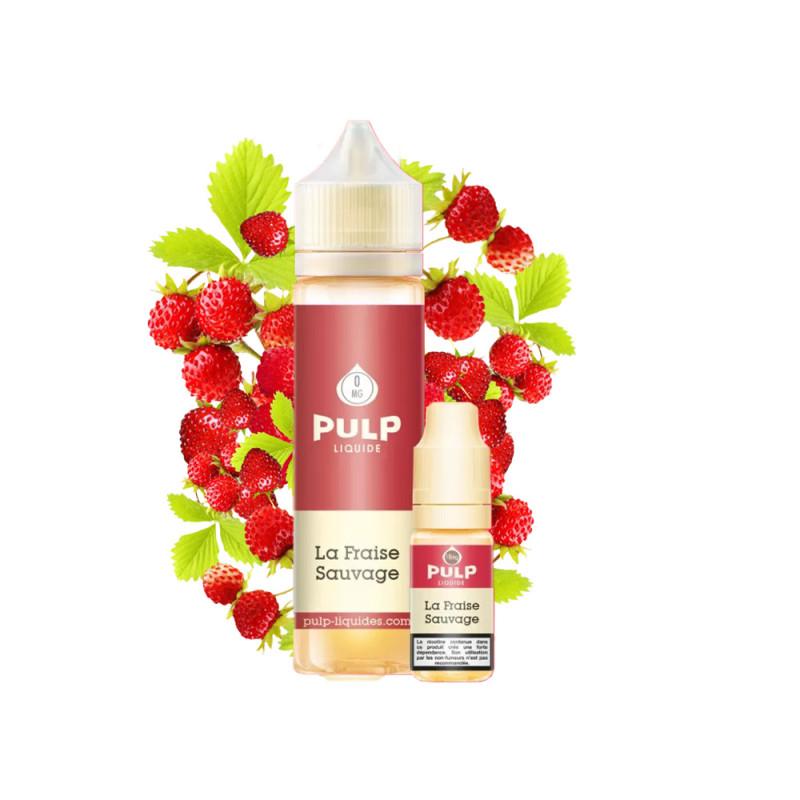 E-liquide Fraise sauvage 50ml avec booster - Pulp