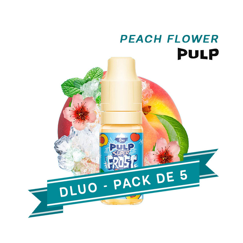 PACK DLUO X5 e-liquides Peach Flower 10ml - Pulp