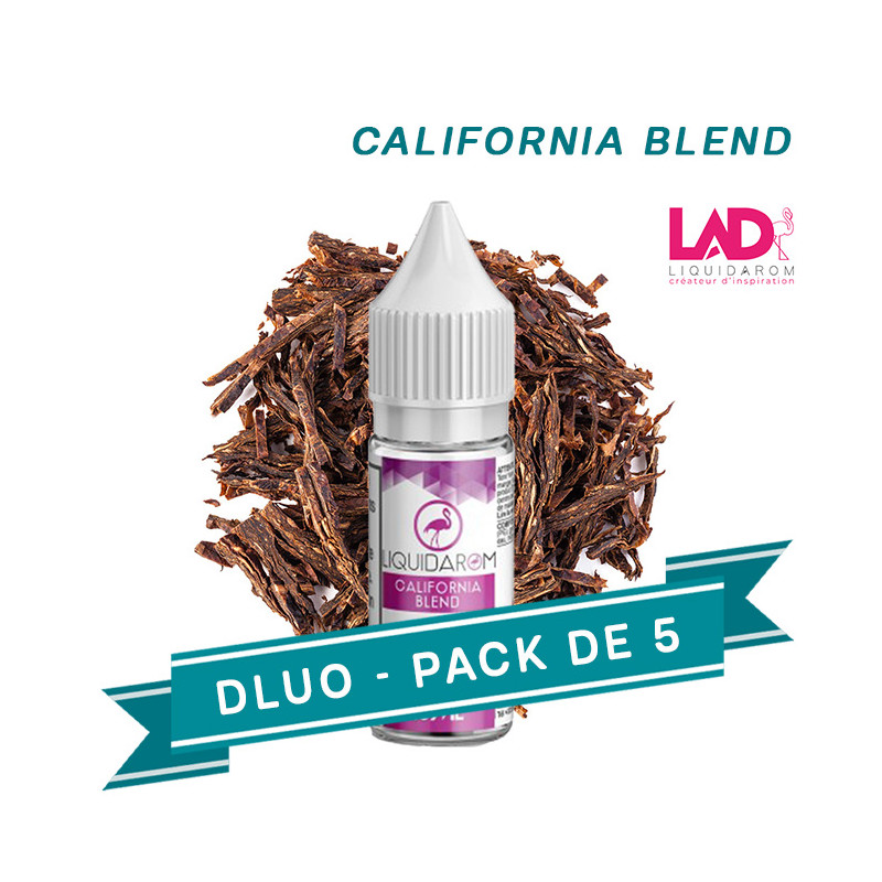 PACK DLUO x5 Eliquides California Blend 10ml - Liquidarom