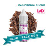 PACK DLUO x5 Eliquides California Blend 10ml - Liquidarom