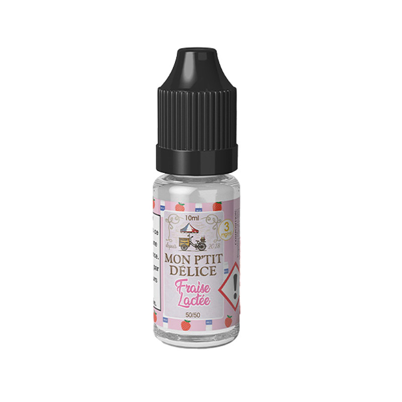 E-liquide Fraise Lactée 10 ml - Mon P'tit Délice