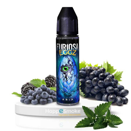 50ML FURIOSA EGGZ - ARIA 30/70 (baies bleues, raisin, menthol noir)