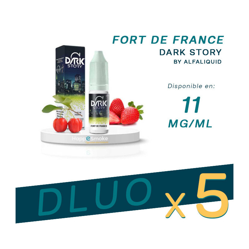 PACK DLUO x5 E-liquides Fort de France 10ml - Dark Story