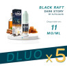 PACK DLUO x5 E-liquides Black Raft 10ml - Dark Story