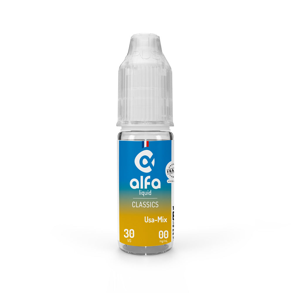 E-liquide  USA Mix 10 ml - Alfaliquid DLUO