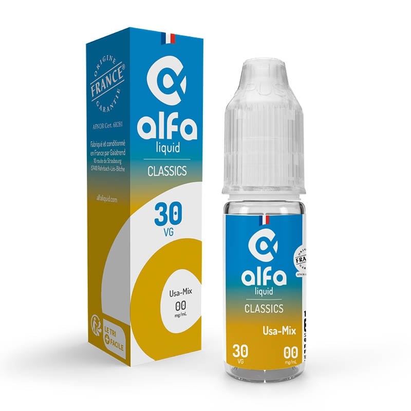 E-liquide  USA Mix 10 ml - Alfaliquid